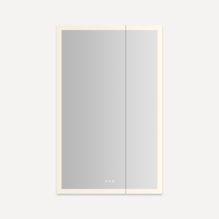 Robern AiO Reserve 29-1/4" x 48" Lighted Frameless Double Door Medicine Cabinet Mirror