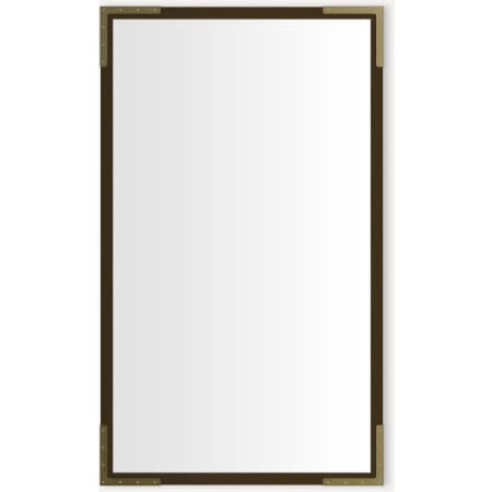Robern Craft Series 23-1/4" x 39-3/8" Framed Single Door Medicine Cabinet with Soft Close Hinges Bronze with Aged Brass
