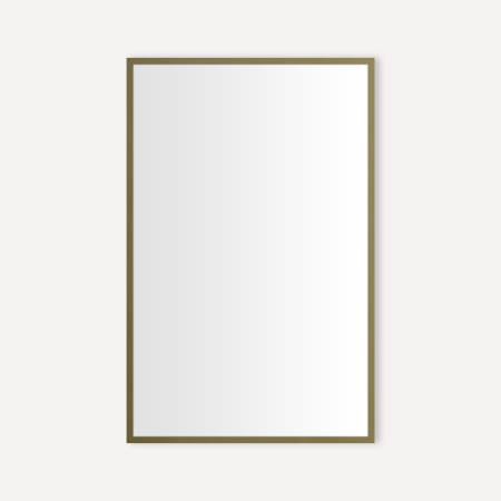 Robern Craft Series 19-1/4" W x 30" H Traditional Rectangular Framed Bathroom Wall Mirror Aged Brass