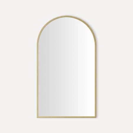 Robern Craft Series 20" W x 33" H Traditional Arched Metal Framed Bathroom Wall Mirror Brass