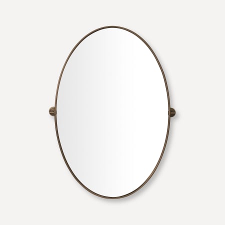 Robern Craft Series 26-7/8" W x 36" H Traditional Oval Framed Bathroom Wall Mirror Antique Bronze