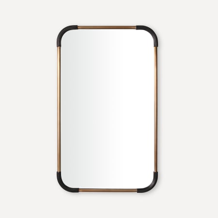 Robern Craft Series 24" W x 40" H Traditional Rectangular Framed Bathroom Wall Mirror Aged Brass with Antique Bronze