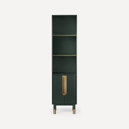 Robern Islamorada 80" MDF Free Standing Linen Tower Nori / Aged Brass