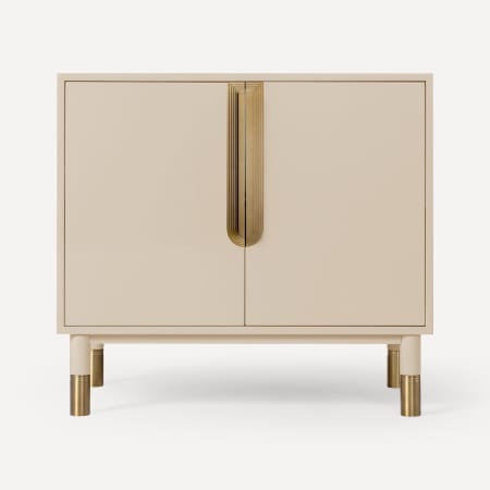 Robern Islamorada 36" Single Free Standing Vanity Cabinet - Less Vanity Top Sand / Aged Brass