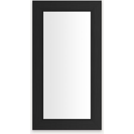Robern Main Line 15-1/4" x 30" Framed Single Door Medicine Cabinet with Soft Close Hinges Brushed Black