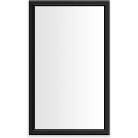 Robern Main Line 23-1/4" x 39-3/8" Framed Single Door Medicine Cabinet with Soft Close Hinges Brushed Black