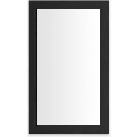 Robern Main Line 23-1/4" x 39-3/8" Framed Single Door Medicine Cabinet with Soft Close Hinges, Interior Lighting, USB Charging Ports, and Electrical Outlets Brushed Black