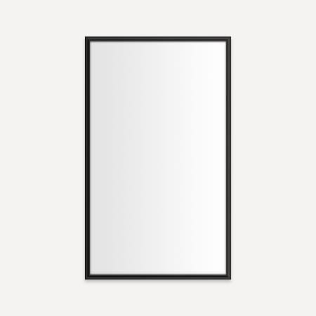 Robern Main Line 23-1/8" W x 39-1/2" H Traditional Rectangular Framed Bathroom Wall Mirror Brushed Black