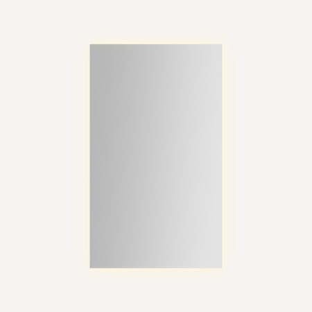Robern Presence 23-1/4" x 39-3/8" Lighted Frameless Single Door Medicine Cabinet Mirror