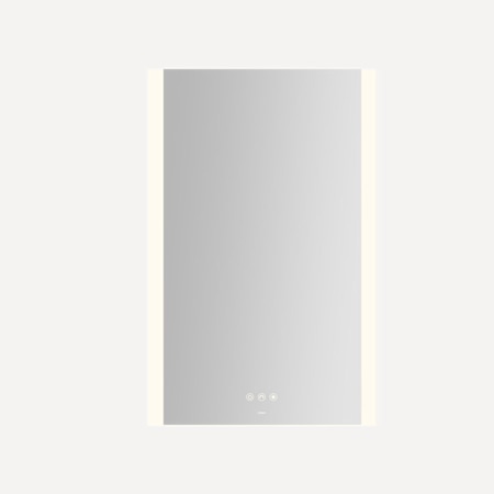 Robern Instinct 19-1/8"W x 29-7/8"H Rectangular Flat Frameless Wall Mounted Bathroom Mirror with LED Lighting Mirror