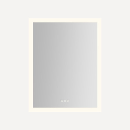 Robern Instinct 23-1/8"W x 29-7/8"H Rectangular Flat Frameless Wall Mounted Bathroom Mirror with LED Lighting Mirror