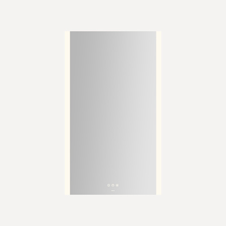 Robern Instinct 23-1/8"W x 39-1/4"H Rectangular Flat Frameless Wall Mounted Bathroom Mirror with LED Lighting Mirror