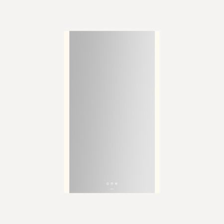 Robern Instinct 23-1/8"W x 39-1/4"H Rectangular Flat Frameless Wall Mounted Bathroom Mirror with LED Lighting Mirror