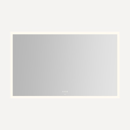 Robern Instinct 59-1/8"W x 35-7/8"H Rectangular Flat Frameless Wall Mounted Bathroom Mirror with LED Lighting Mirror