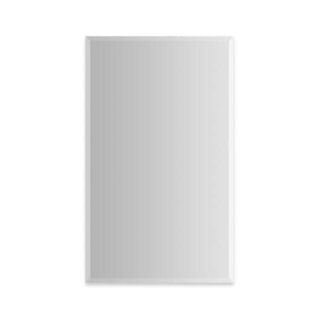 Robern Modular Mirrors 19-1/4" W x 36" H Modern Rectangular Aluminum Frameless Bathroom Wall Mirror Mirrored
