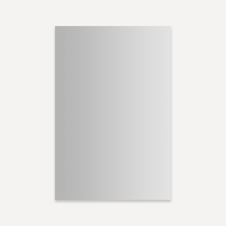 Robern Modular Mirrors 23-1/4" W x 36" H Modern Rectangular Aluminum Frameless Bathroom Wall Mirror Mirrored