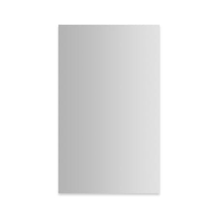 Robern Modular Mirrors 23-1/4" W x 39-3/8" H Modern Rectangular Aluminum Frameless Bathroom Wall Mirror Mirrored