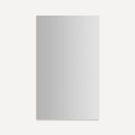 Robern Modular Mirrors 23-1/4" W x 39-3/8" H Modern Rectangular Aluminum Frameless Bathroom Wall Mirror Mirrored