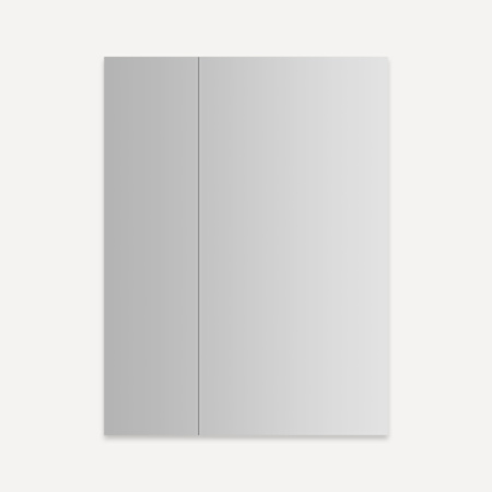 Robern M Series Reserve 29-1/4" x 39-3/8" Frameless Double Door Medicine Cabinet Mirrored