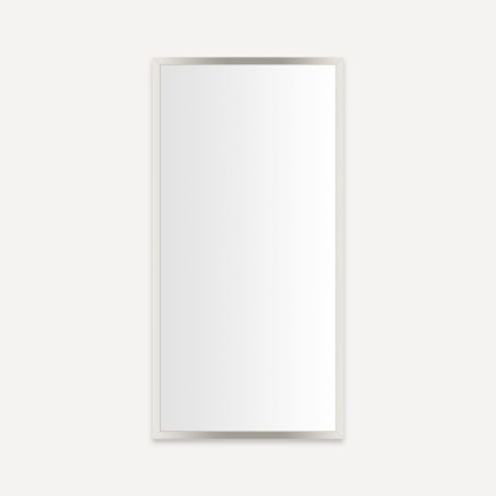 Robern 19-1/4 x 39-3/8 Inch Left Hinge Electric Mirror - USB and Outlet Polished Nickel