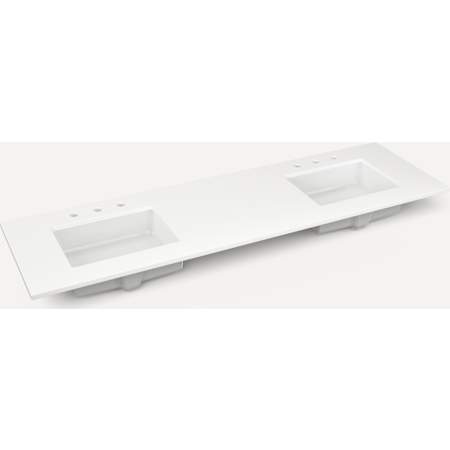 Robern Vanity Tops 73" Quartz Vanity Top Quartz White