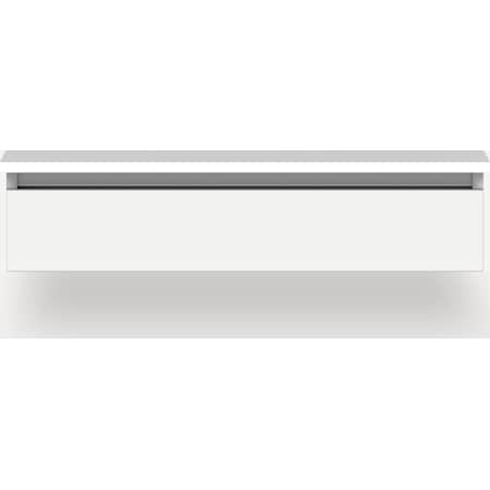 Robern Cartesian 36" Single Wall Mounted Vanity Cabinet - Less Vanity Top with Plumbing Drawer White