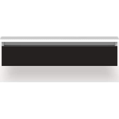 Robern Cartesian 37" Single Wall Mounted Vanity Cabinet Only - Less Vanity Top Matte Black