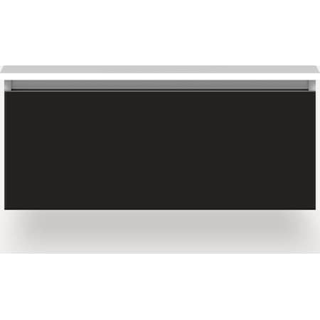 Robern Cartesian 37" Single Wall Mounted Vanity Cabinet Only - Less Vanity Top Matte Black