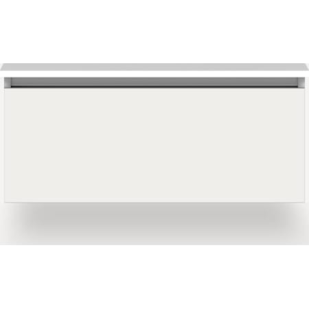 Robern Cartesian 36" Single Wall Mounted Vanity Cabinet - Less Vanity Top with Plumbing Drawer Satin White