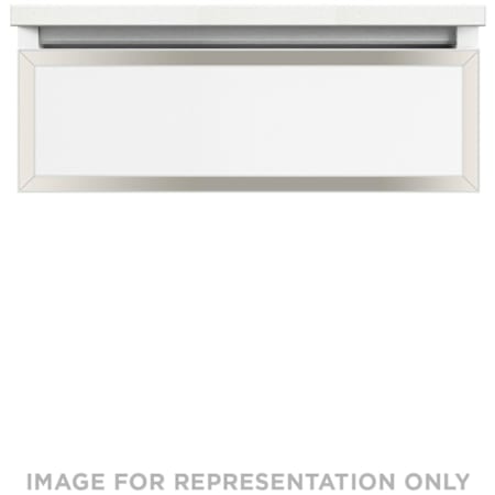 Robern Profiles 24" Single Wall Mounted Vanity Cabinet - Less Vanity Top with Full Drawer White / Polished Nickel