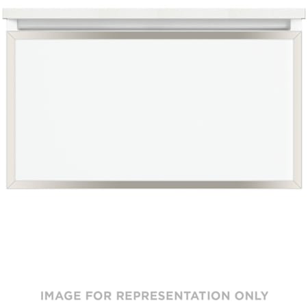 Robern Profiles 30" Single Wall Mounted Vanity Cabinet - Less Vanity Top with Full Drawer White / Polished Nickel