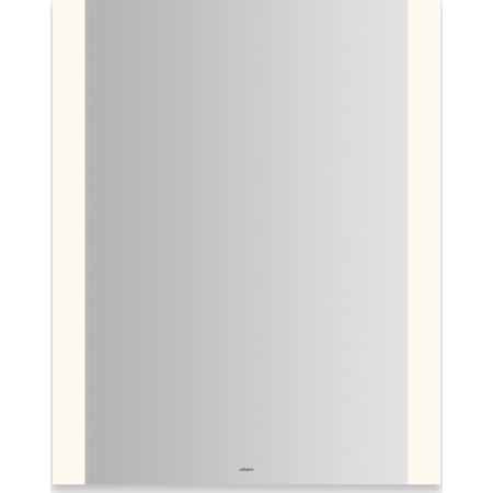 Robern Vitality 24"W x 30"H Rectangular Flat Frameless Wall Mounted Bathroom Mirror with Dimmable LED Edge Lighting Mirror