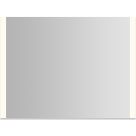 Robern Vitality 48"W x 36"H Rectangular Flat Frameless Wall Mounted Bathroom Mirror with LED Lighting Mirrored