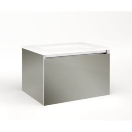 Robern Cartesian 36" Single Drawer Vanity with Slow-Close Plumbing Drawer Mirror with Night Light