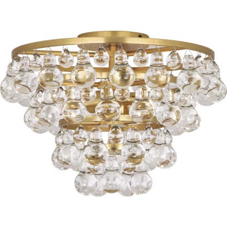 Robert Abbey Bling 17" Flush Mount Waterfall Ceiling Fixture Antique Brass