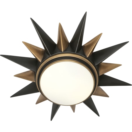 Robert Abbey Cosmos 20" Flush Mount Ceiling Fixture Deep Patina Bronze / Warm Brass