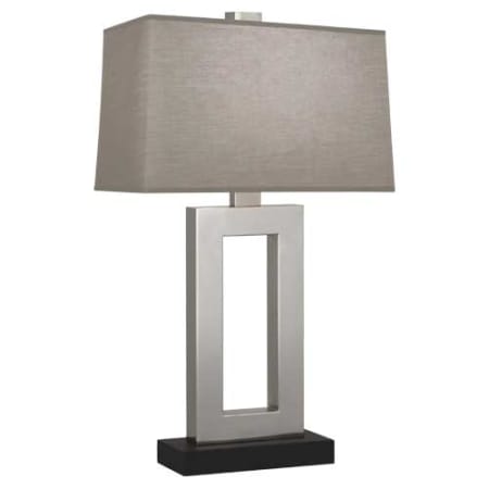 Robert Abbey Doughnut 30" Tall Buffet Table Lamp with Smoke Grey Fabric Shade Antique Silver