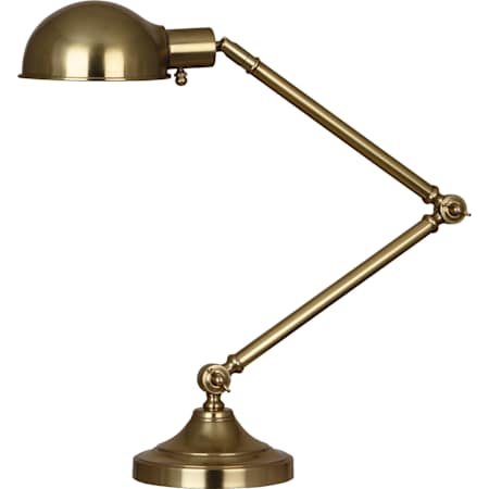 Robert Abbey Kinetic 8" Tall Swing Arm Desk Lamp Natural Brass