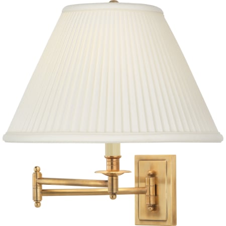 Robert Abbey Kinetic 15" Wall Sconce with a Pleat Fabric Shade Antique Brass