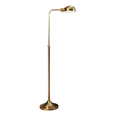 Robert Abbey Kinetic 38" Tall Swing Arm Floor Lamp Antique Brass