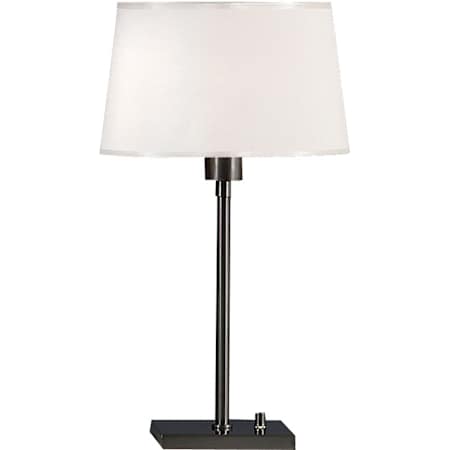 Robert Abbey Real Simple 23" Tall Buffet Table Lamp with Snowflake Fabric Shade Gunmetal