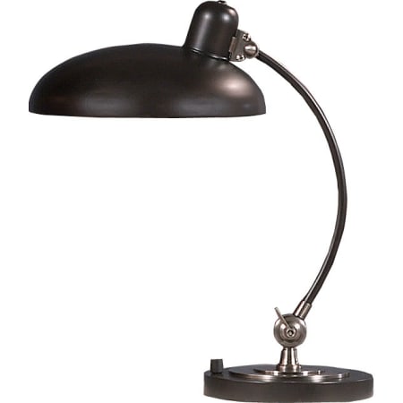 Robert Abbey Bruno 9" Arc Desk Lamp Lead Bronze / Nickel