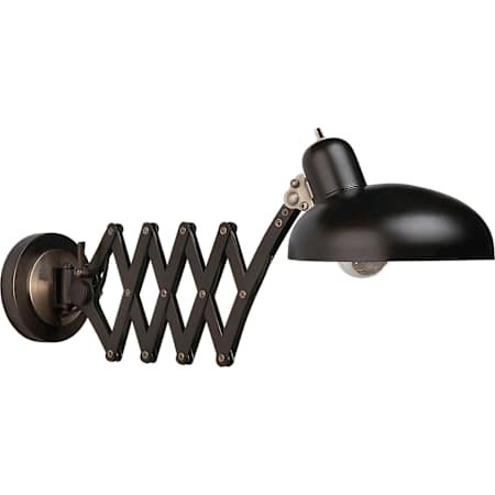 Robert Abbey Bruno 11" Tall Wall Sconce Lead Bronze / Ebonized Nickel