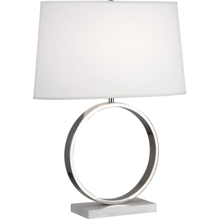 Robert Abbey Logan 25" Novelty Table Lamp with an Ascot Fabric Shade Polished Nickel