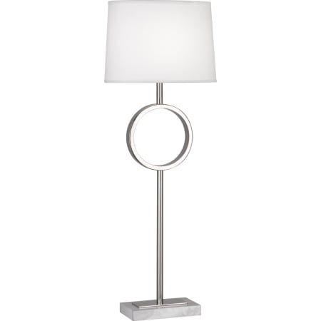 Robert Abbey Logan 30" Novelty Table Lamp with an Ascot Fabric Shade Polished Nickel