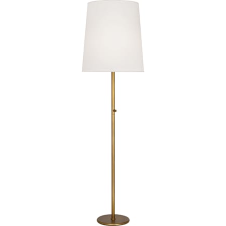 Robert Abbey Rico Espinet Buster 80" Tall Torchiere Floor Lamp with Fondine Fabric Shade Aged Brass