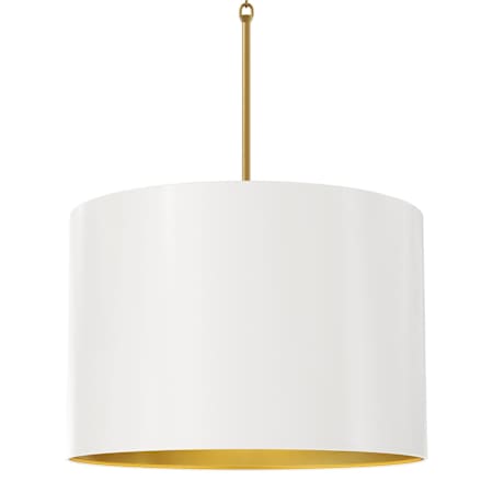 Robert Abbey Jack 4 Light 21" Wide Pendant Modern Brass / Matte Daisy / Matte Gold