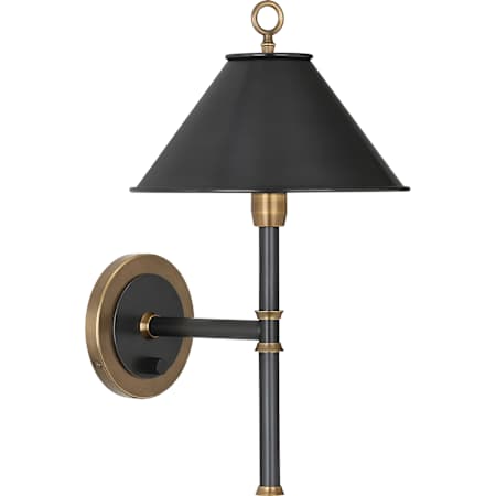 Robert Abbey Aaron 18" Tall Wall Sconce Deep Patina Bronze / Warm Brass