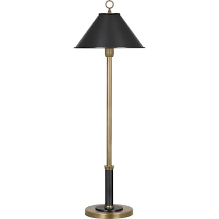 Robert Abbey Aaron 31" Tall Buffet Table Lamp Warm Brass / Deep Patina Bronze