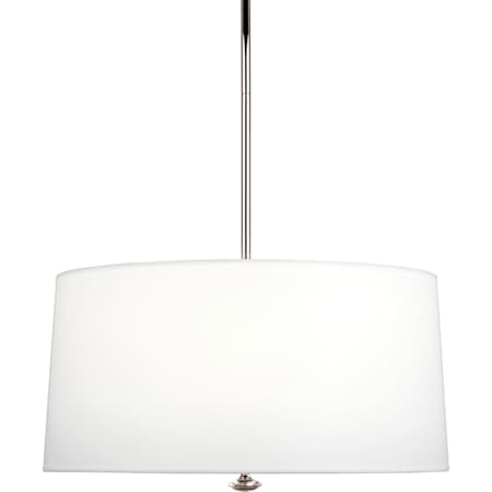 Robert Abbey Penelope 3 Light 26" Wide Pendant with Fabric Shade Polished Nickel